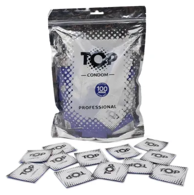 Produktbild von TOP Condoms Extra Wet 100-Condom-Pack
