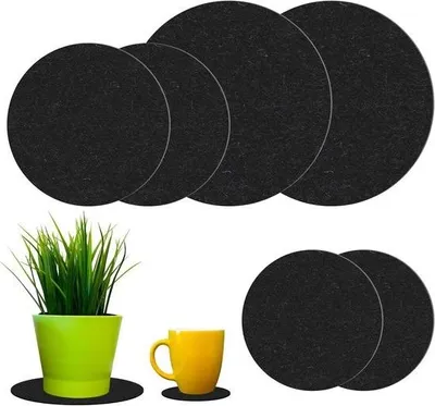 Immagine prodotto di Sottobicchieri reversibili per piante - Sottobicchieri per piante per interni ed esterni - 6 pezzi