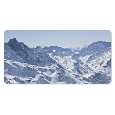 Produktbild von MuchoWow® Mauspad Mousepad Alpen - Berg - Schnee 60x30 cm - Mousepads - Maus Mat - Pad - Mausunterlage - Nachhaltig