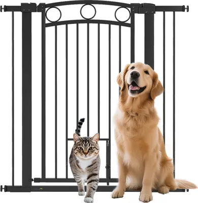 PawHut Treppenschutzgitter Ausziehbar 76–104 Cm – Hundegitter Mit Doppelverriegelung, Weiß
