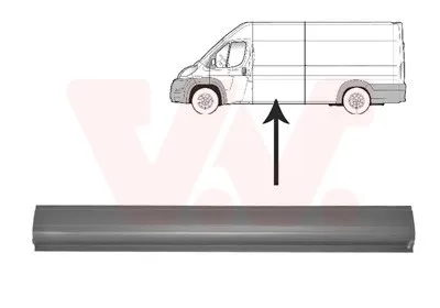 Produktbild von VAN WEZEL Seitenwand Reparaturblech für FIAT Ducato Kastenwagen (250, 290) Ducato Bus (250, 290) für CITROËN JUMPER Kasten passend für PEUGEOT