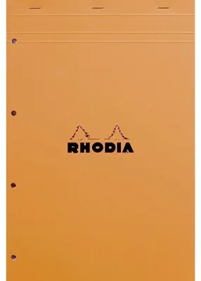 Image de RHODIA 20200C Bloc-notes RHODIA n° 20, format A4+, quadrillé, orange