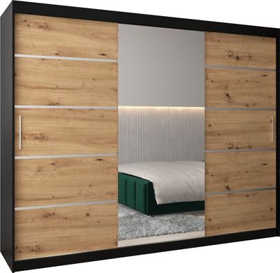 Kleiderschrank, Schiebetürenschrank Schlafzimmer, Schrank mit Spiegel VERONA 2 250 cm