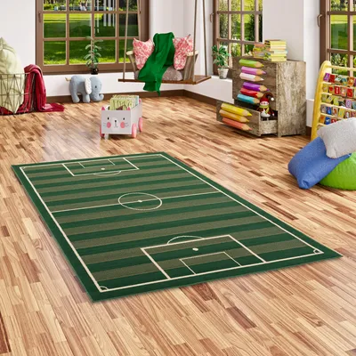 Produktbild von Kinderteppich Trendline Fussballplatz, Größe:140x200 cm