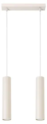 Produktbild von Hängelampe Metall GU10 H: max. 105 cm Beige 2-flammig länglich Modern Pendelleuchte