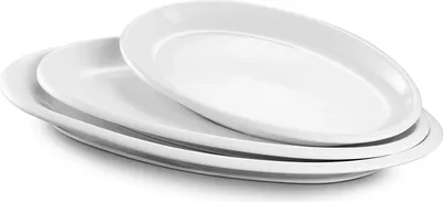 Produktbild von Ovale Servierplatten - vielseitig und stilvoll - Set aus 3 - Keramik