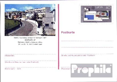 Produktbild von Belege Ganzsachen BRD (BR.Deutschland) 1987 PSo14 Sonderpostkarte gefälligkeitsgestempelt  Weissenhofsiedl.
