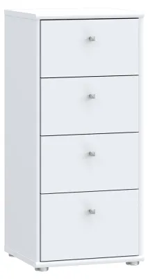 Immagine prodotto di Comodà >Tembi< in bianco - 38,6 x 85,5 x 34,8 cm (L x A x P)