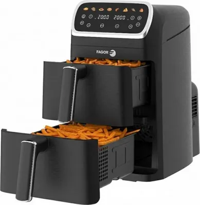Immagine prodotto di Friggitrice ad aria nera 2x4l 2600w Fagor FG7503