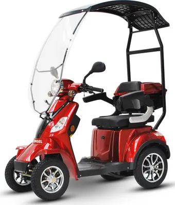 Produktbild von ECO ENGEL 510 Rot, 25 km/h mit Dach 4 Rad Seniorenmobil E- Mobil