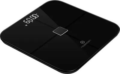 Produktbild von Noerden SENSORIB, Elektronische Personenwaage, 180 kg, 200 g, Schwarz, kg, lb, ST, Quadratisch