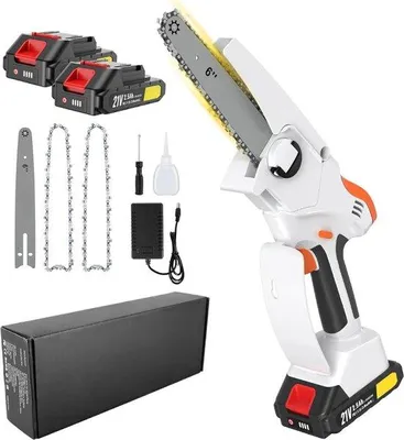 Produktbild von Mini-Accu-Kettensäge - Mini-Accu-Kettensäge mit Akku - Kettensäge mit Akku - Akku-Kettensäge - Hand-Kettensäge