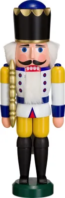 Produktbild von König weiß (29cm) Nussknacker von Seiffener Volkskunst