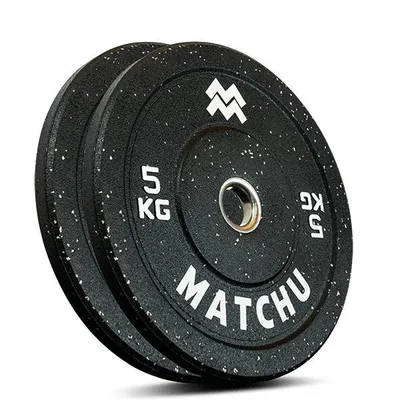 Produktbild von Matchu Sports Olympic Bumper Plates - 2er Set - 2 x 5 kg - Hantelscheiben