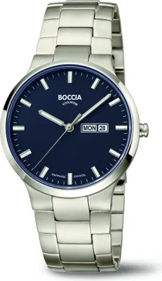 Produktbild von Boccia 3649-02 Herrenuhr Titanium 39mm 5ATM