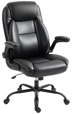 Produktbild von Bš¹rostuhl mit hochklappbaren Armlehnen, ergonomischer Bš¹rostuhl, h?henverstellbar, Wippfunktion, schwarz
