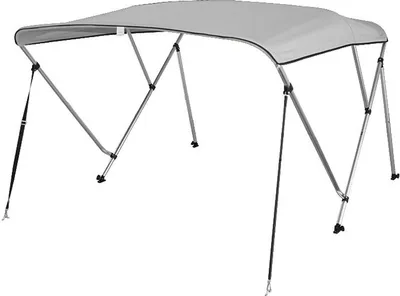 Produktbild von 3 Stangen Bimini Top Deluxe Alu 170-182cm Breite Höhe 117cm Farbe grau