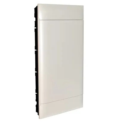 Produktbild von Legrand Praktibox S Unterputzverteiler, mit Kunstofftr, weiss, 3x 12 Module 135143