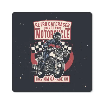 Produktbild von MuchoWow® Mauspad Mousepad Jahrgang - Motor - Flagge 30x30 cm - Mousepads - Maus Mat - Pad - Mausunterlage - Gaming