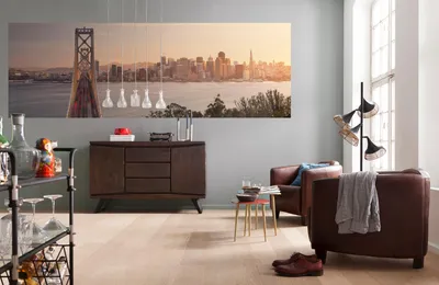 Produktbild von Komar Vlies Fototapete "California Dreaming", grau/braun, 368 x 124 cm; XXL2-055