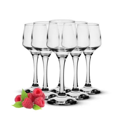 Produktbild von 6 Likörgläser 75ml Schnapsgläser Aperitif Shots Stamper Tequilagläser Obstlerglas