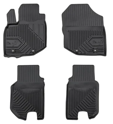 Imagen del producto de Alfombrillas de goma para Honda Jazz III 2008-2015 (hatchback) – juego de 4 piezas, negras, a medida