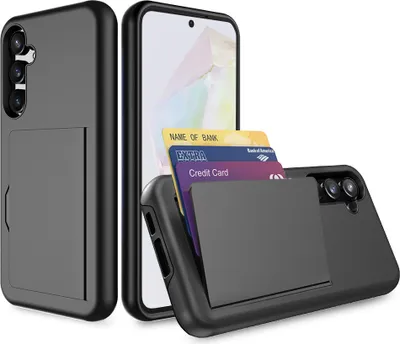 Image de Smartphonica Etui pour téléphone portable adapté à Samsung
Galaxy A35 strong TPU with card slot - Etui TPU strong avec emplacement pour carte -
Noir