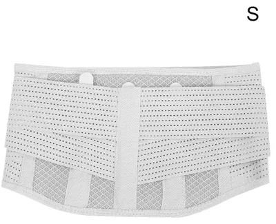 Produktbild von Magnetischer Lendenwirbelstützgürtel, Unisex, atmungsaktiv, Taillenkorrekturbandage, Grau, S