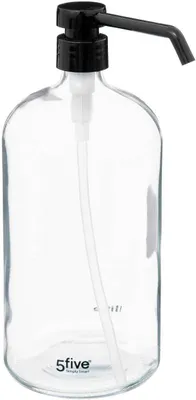 Imagen del producto de Botella transparente de 1 litro, de plástico, para uso en la cocina