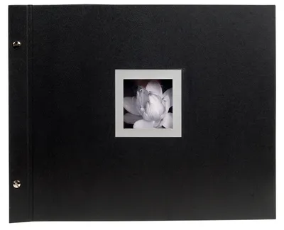 Image de Exacompta Album photos à vis rechargeable 40p. noires 37x29 cm Noir 16944E