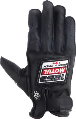 Produktbild von Helstons Motul 1853 Lederhandschuhe Schwarz L Schwarz L
