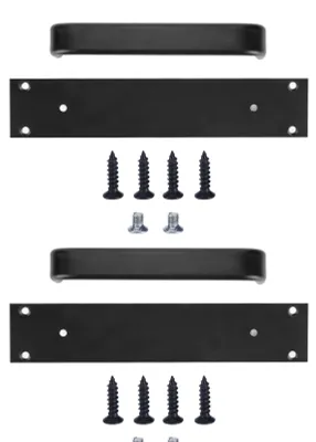 Immagine prodotto di 2 pezzi/set di accessori in lega di alluminio per maniglia di apertura porta, adatti per porte scorrevoli in legno da balcone