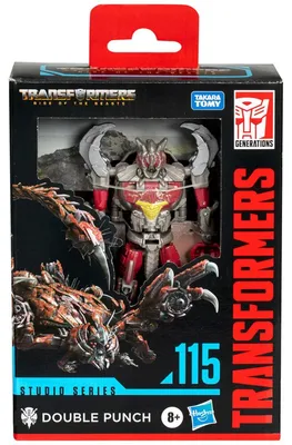 Obrázek produktu pro Transformers Studio Series Deluxe Class : Rise of the Beasts 115 Double Punch, 8 rok/roky, Plast, Šedá, Červená