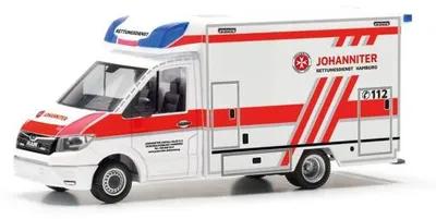 Produktbild von Herpa MAN TG-E Fahrtec RTW Johanniter Hamburg 098182