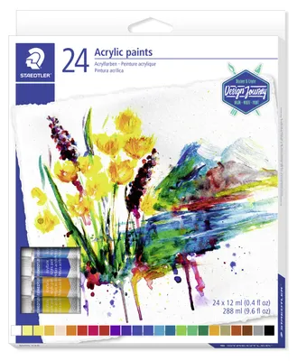 Produktbild von STAEDTLER 8500 Acrylfarbe Etui mit 24 Farben