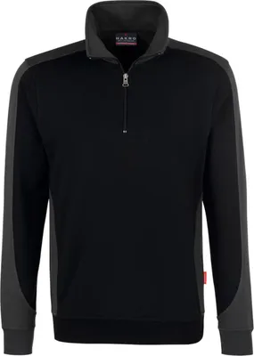 Immagine prodotto di Felpa Hakro con zip Contrast Performance, nero, unisex taglia: 2XL