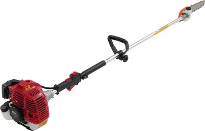 Produktbild von Benzin-Hochentaster - Kettensäge für Baumschnitt - Motor 43 cm³ - Leistung 1,25 kW/1,7 PS - Stange 1,5 m - Zweitakt, luftgekühlt - Tank 1 l - Rot