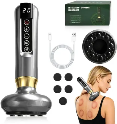Produktbild von Schröpfgerät Elektrisch,Cellulite-Massagegerät,12 Gängen Schröpfgerät Zur Reinigung Der Meridiane,für Bauch Taille Arme Beine