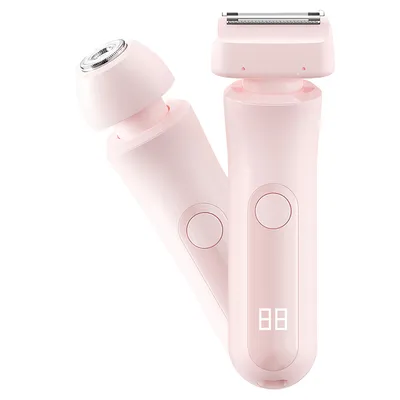 Produktbild von Damen Elektrorasierer, 2-in-1 Damen Elektrorasierer für Beine, Arme und Gesicht, Kabelloser Bikini-Trimmer, IPX7 Wasserdicht, Nass und Trocken