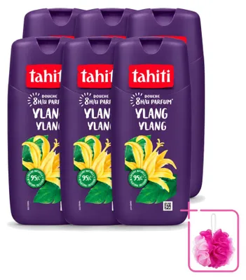 Imagen del producto de 6 unidades de gel de ducha Tahiti Ylang Ylang - 315 ml - Paquete económico