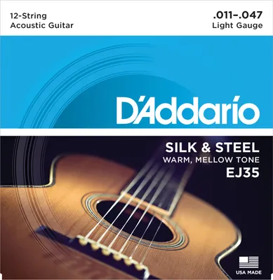 Produktbild von D'Addario EJ35 - silk & steel - 12-string