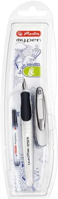 Produktbild von Füllhalter my.pen L-Feder weiß/schwarz Packung mit 3 Stück