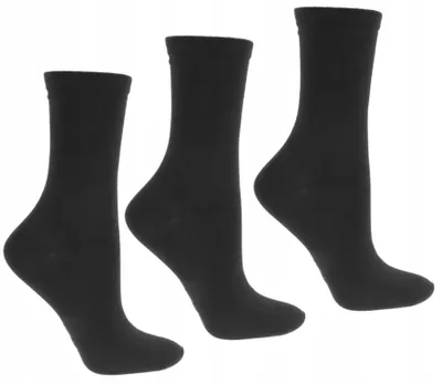 Produktbild von Hohe Socken - Schwarz - 3 Paar - Komfortabel - Damenstrümpfe