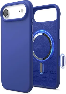 Image de Elago MagSafe Étui en silicone pour iPhone Air, bleu cobalt