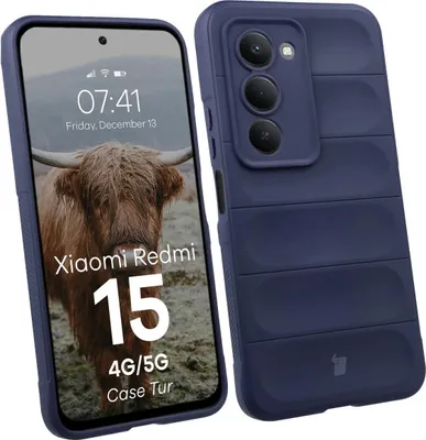 Produktbild von Robuste Handyhülle für Xiaomi Redmi 15 4G / 5G, Bizon Case Tur, Dunkelblau