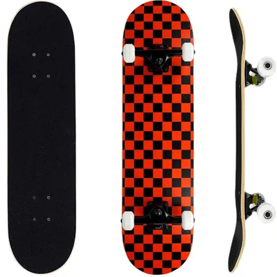 Produktbild von Komplettes Skateboard für Anfänger mit doppelter Kick-Form