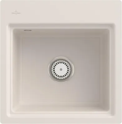 Produktbild von Villeroy & Boch Keramikspüle 33551FKR, Subway Style 50 S Flat Flächenbündige Spüle - inkl.