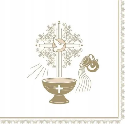 Image de Saint Baptême Serviettes 33x33cm 20p.