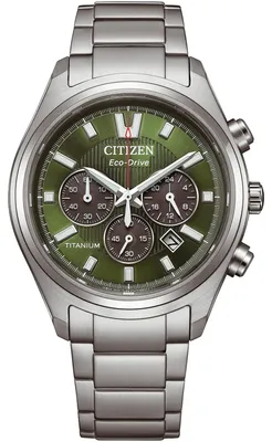 Zdjęcie produktu dla Zegarek męski z zieloną tarczą – Citizen, model: CA4750-51X