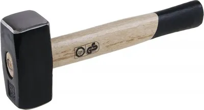 Produktbild von Hammer 1250g mit Holzstiel, geschmiedeter Doppelkopf, ergonomischer Griff